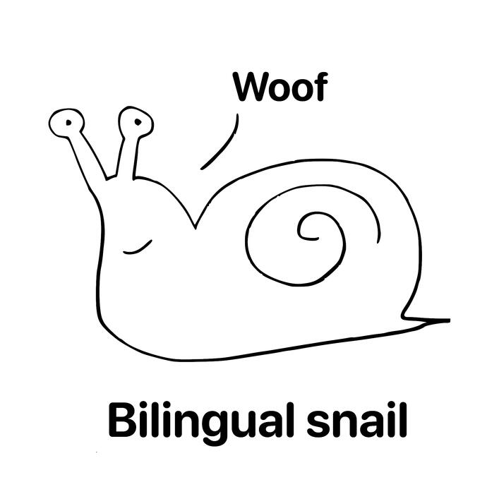 Bilingual snail