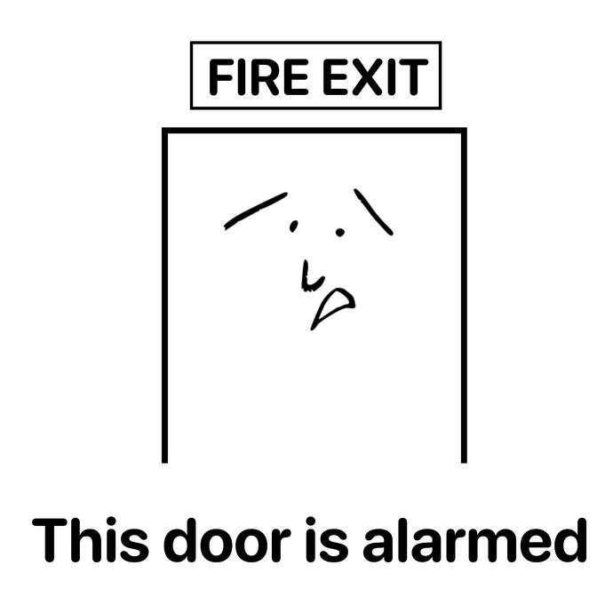 This door is alarmed